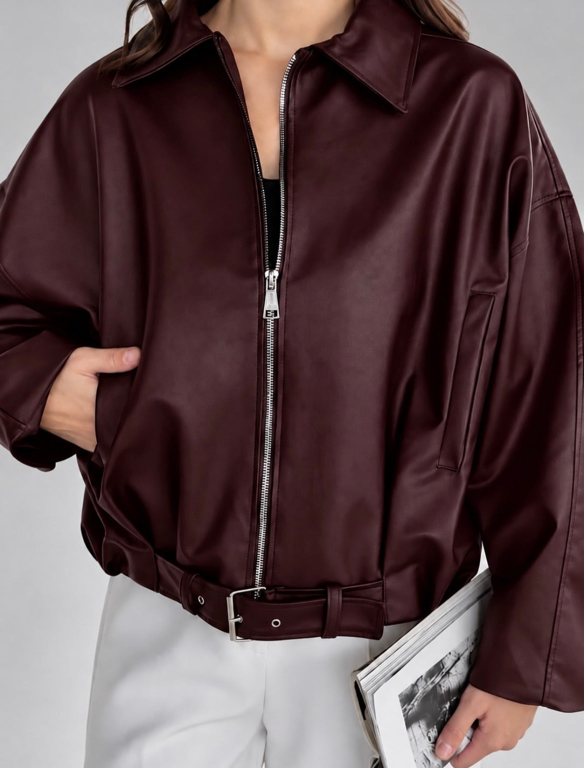 Veste Bomber en Cuir 🇪🇸