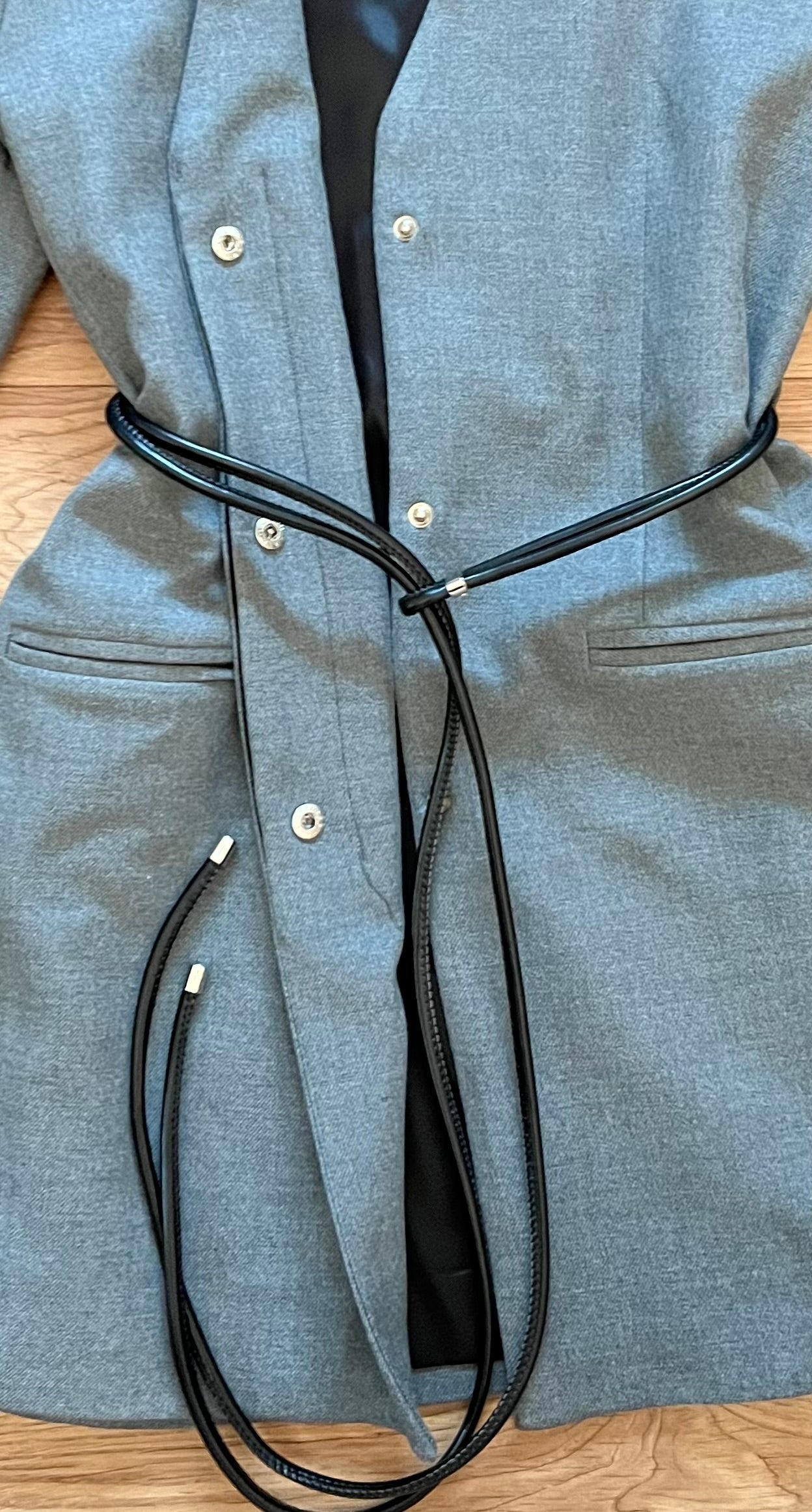 Mini Manteau avec ceinture cordon