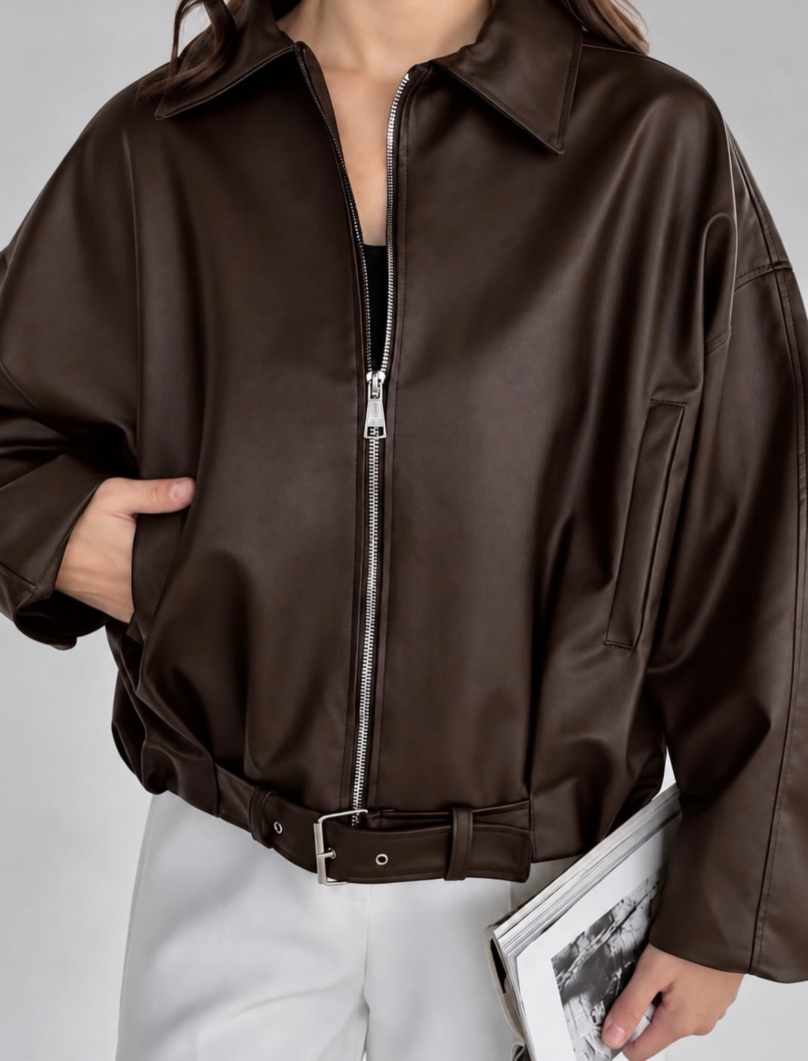 Veste Bomber en Cuir 🇪🇸