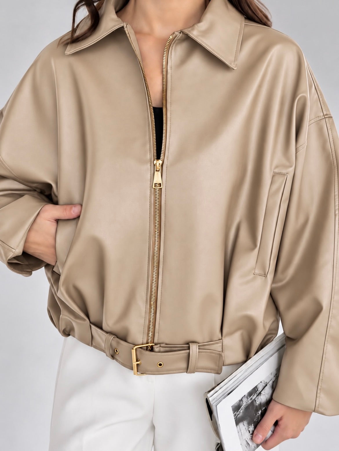 Veste Bomber en Cuir 🇪🇸